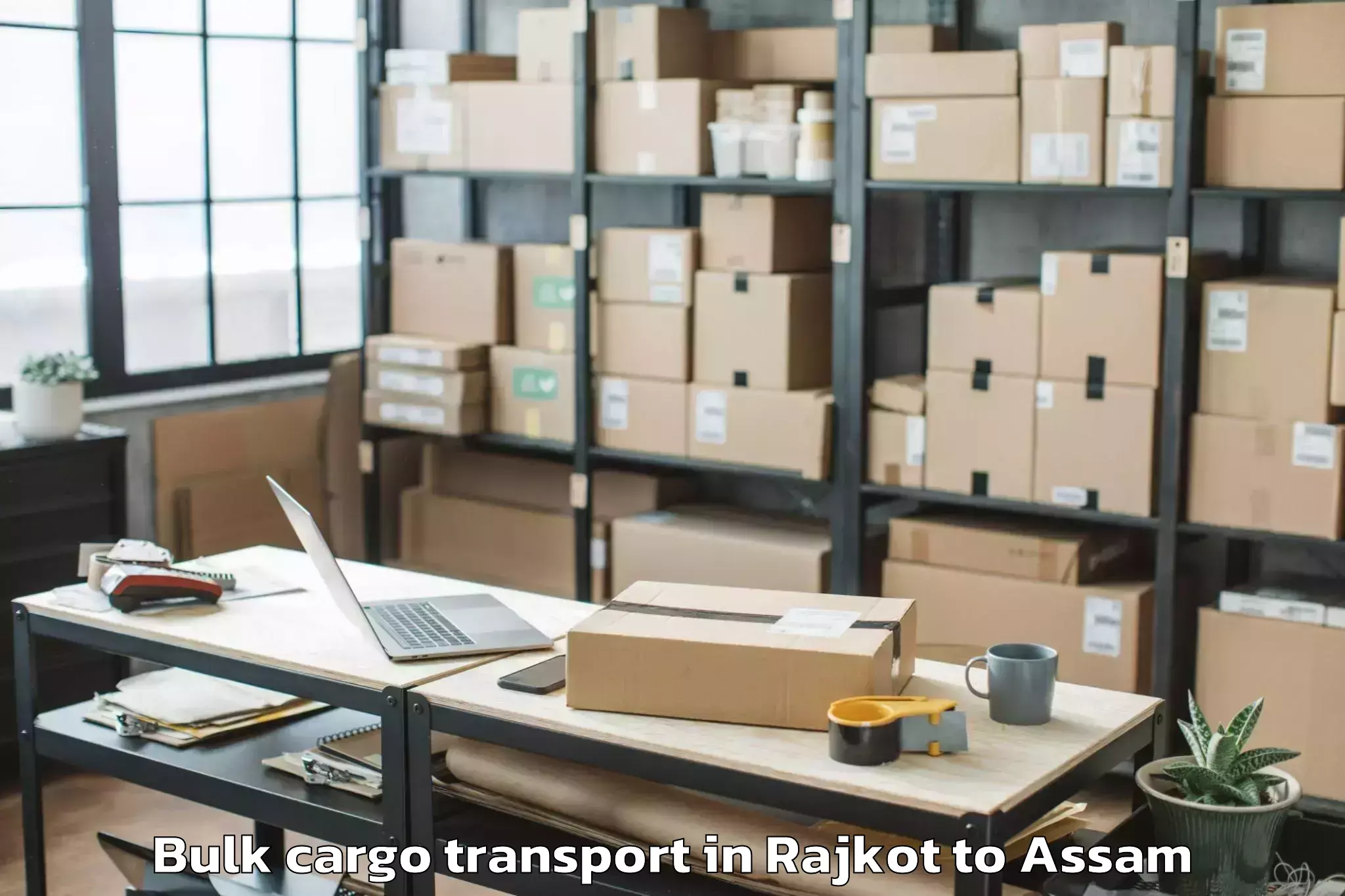 Book Your Rajkot to Dergaon Bulk Cargo Transport Today